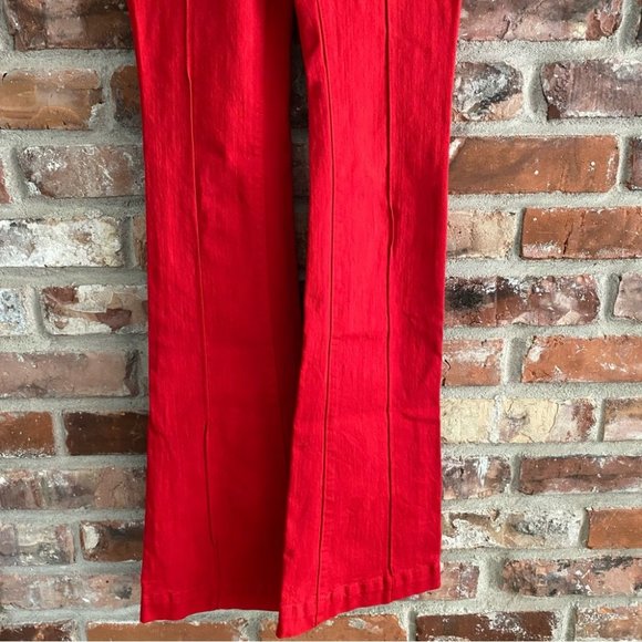 Revice Venus Flare Jeans Mars Red High Rise Size 24 - Picture 6 of 9